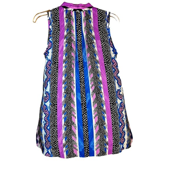 Bob Mackie Wearable Art Zebra Print Kimono XXS Semi-Sheer Boho Glam Statement - Picture 2 of 5